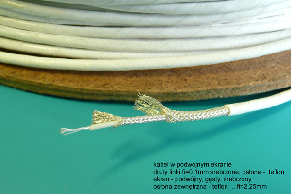 [STcs] Przewód linka w podwójnym ekranie Teflon Hq