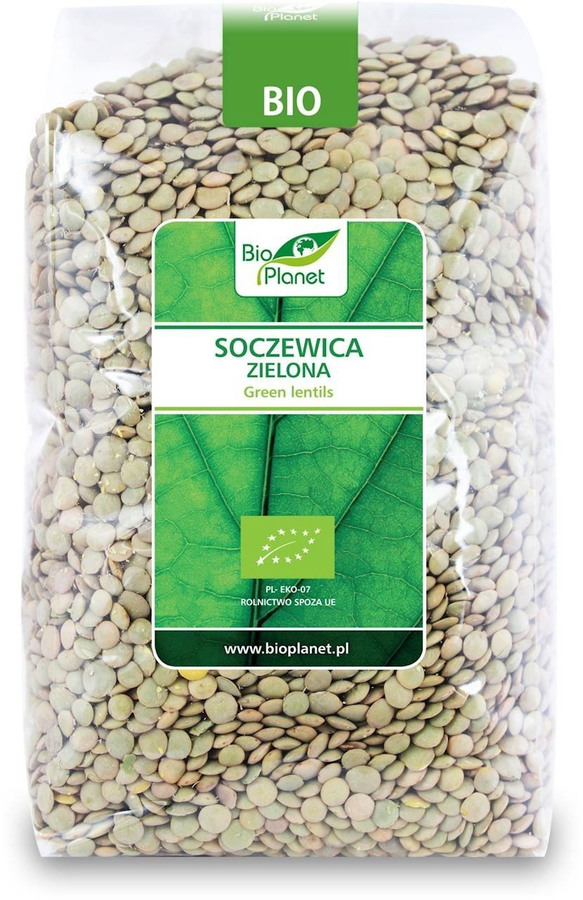 2x Zelená čočka Bio 1 kg