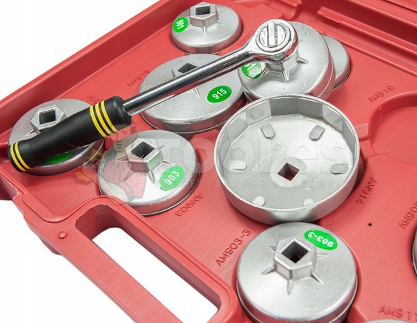 KLUCZE NASADOWE DO FILTROW OLEJU NASADKI ZESTAW 23 Kind Socket wrench
