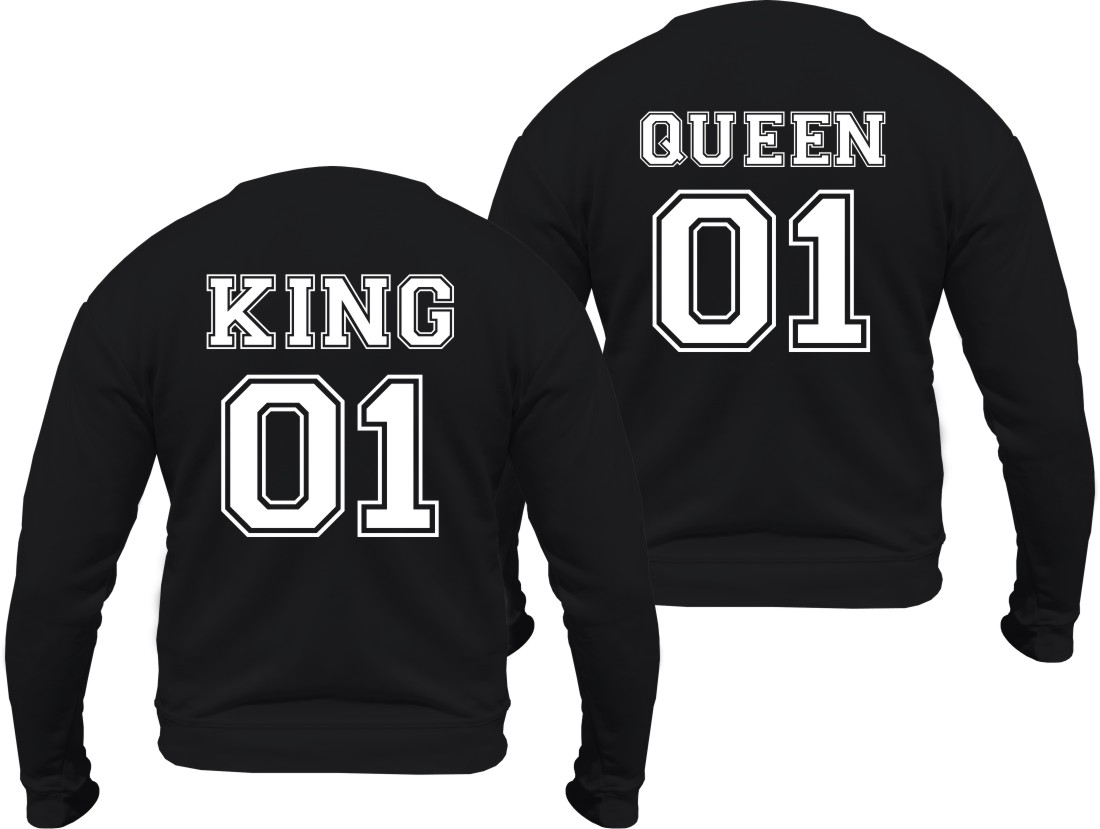 

Bluza King Queen bluzy dla zakochanych Par kpl. M