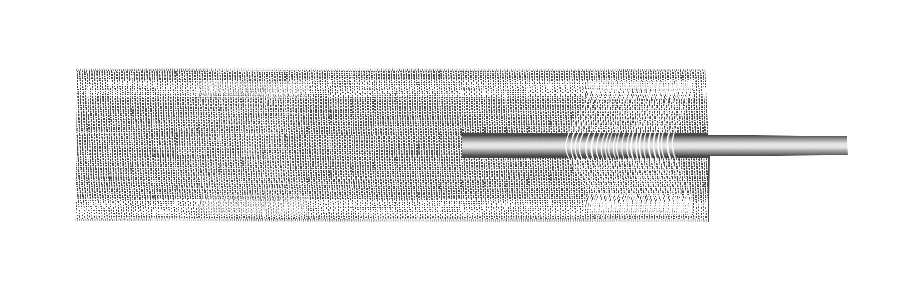 TAŚMA NA KARNISZ Z USZKAMI 5 CM ŻYŁKOWA zamiast przelotek Magam FALA