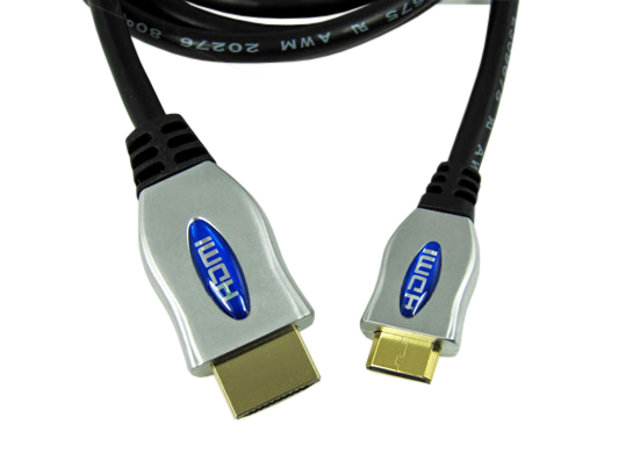 kabel przewód hdmi / mini hdmi VITALCO 1,2m HQ Złącza HDMI - mini HDMI