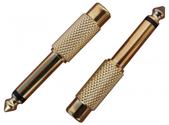 

Przej wtyk Jack 6,3 gniazdo Rca cinch Gold (1917