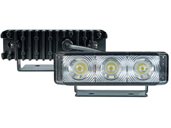 RSLED Lampa 3 LED mocy 11 cm migająca 12v 24v pomarańczowa - Светодиодная лампа 11 см вспышка петух предупреждение 12V 24V