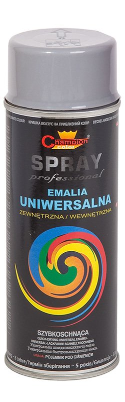 Emalia Farba Spray Lakier Ral 7001 Szary Champion