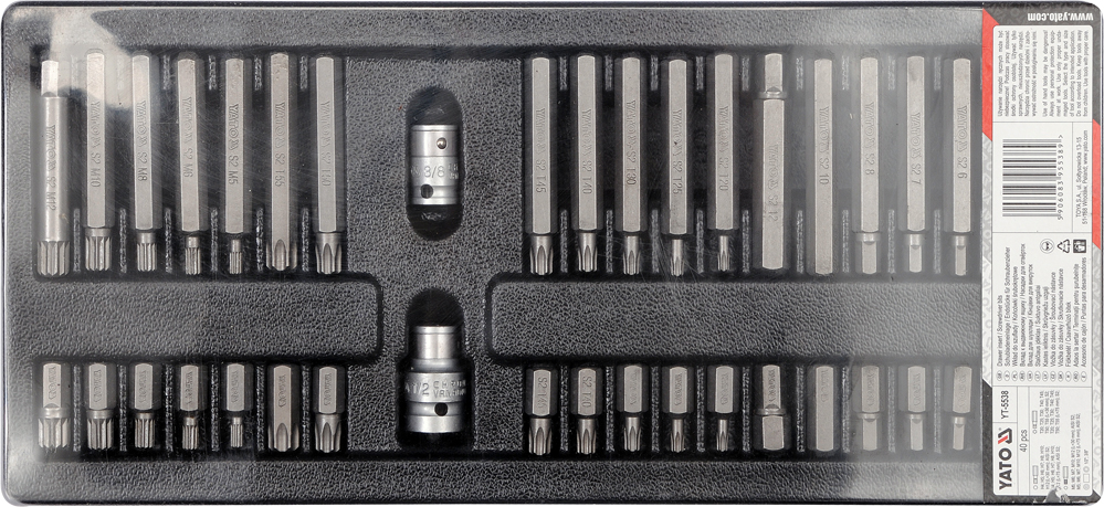 BITY ROZNE SZUFLADA KPL 40SZT YATO Accessories Included Yes