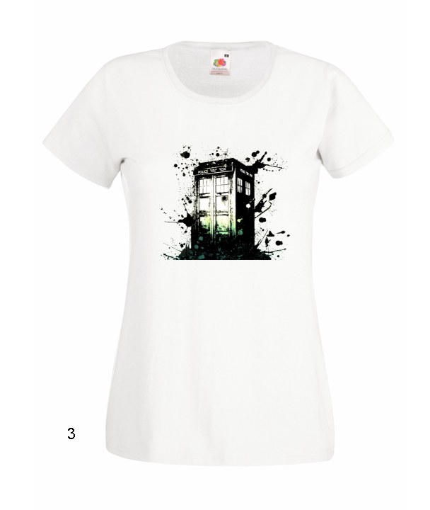 

Koszulki Damskie Wzory Doktor Who Tardis Doctor