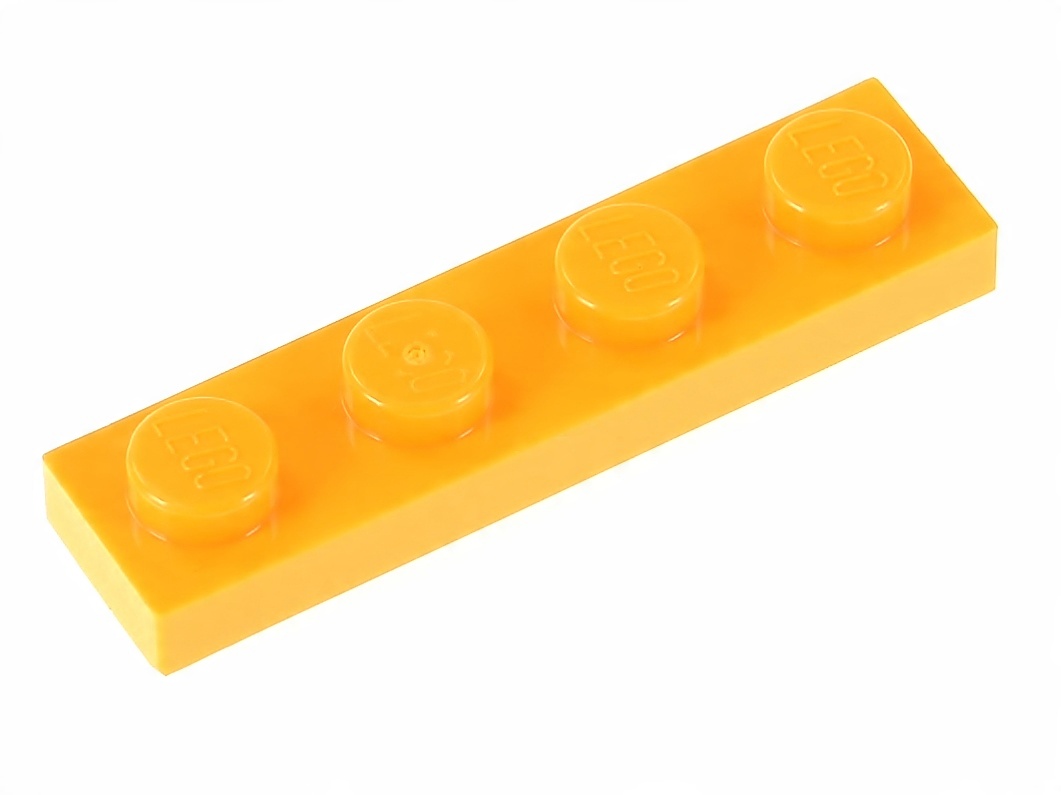 

Lego Płytka zwykła 1x4 3710 pomarańczowa jasna