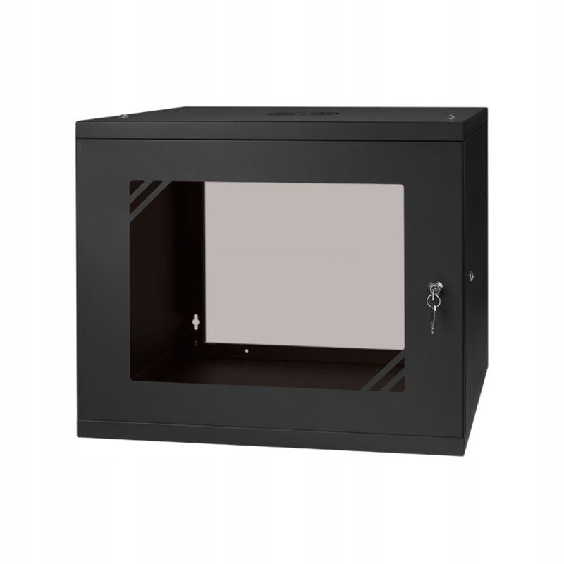 Skříň Rack 19' 9U 450 mm Černá Sklo Abcv