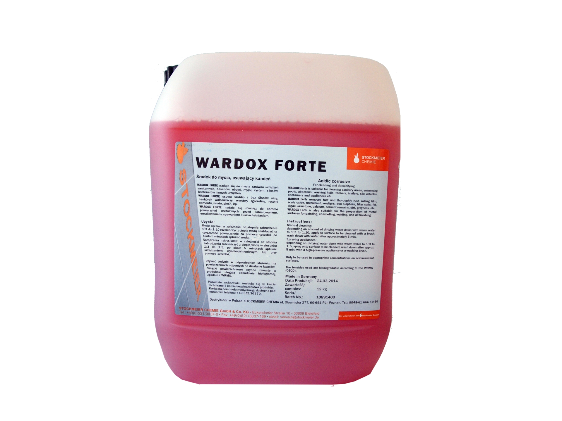 MOCNY KWAS DO MYCIA FELG i ALU WARDOX FORTE 12kg Brand Other