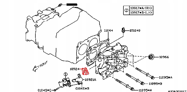 SUBARU IMPREZA FORESTER USZCZELKA ZAWORU FAZ AVCS Producent części Subaru OE