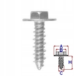 Wkręt montażowy Alfa Romeo Fiat Lancia
