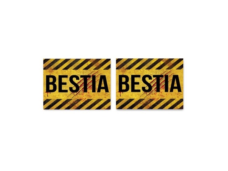 

Naklejki na buty Bestia na sesję 2szt nak50