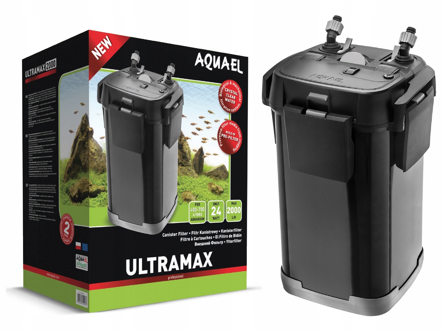 

Filtr do akwarium Aquael Ultramax 2000 700l