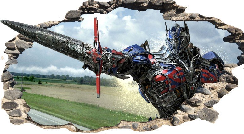 NAKLEJKI NA ŚCIANĘ Dziura TRANSFORMERS 2 Płeć Chłopcy Dziewczynki