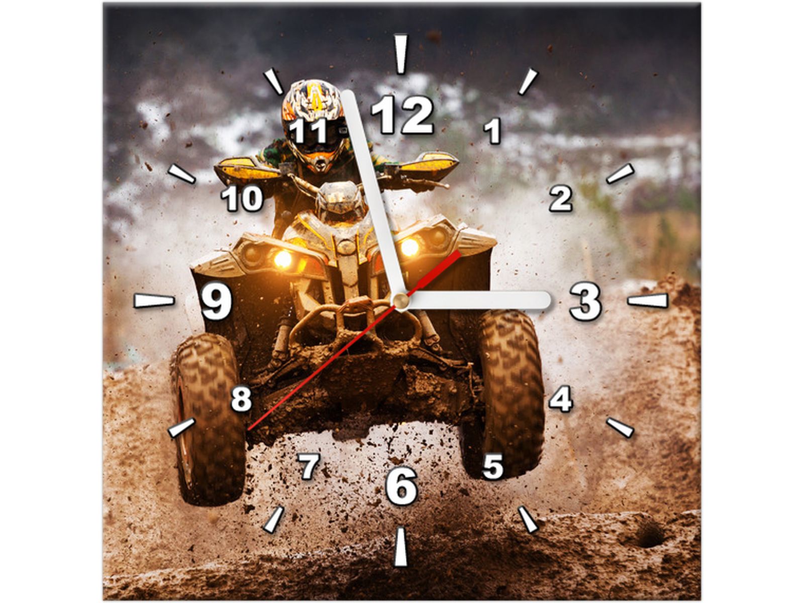 

Obraz z Zegarem 30x30 Quad Auta Motor Dla Chłopaka