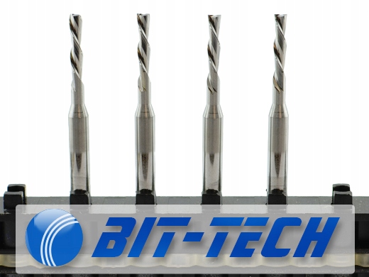 Frez VHM 2mm down cut z węglika 2-piórowy CNC PVC Zastosowanie stal