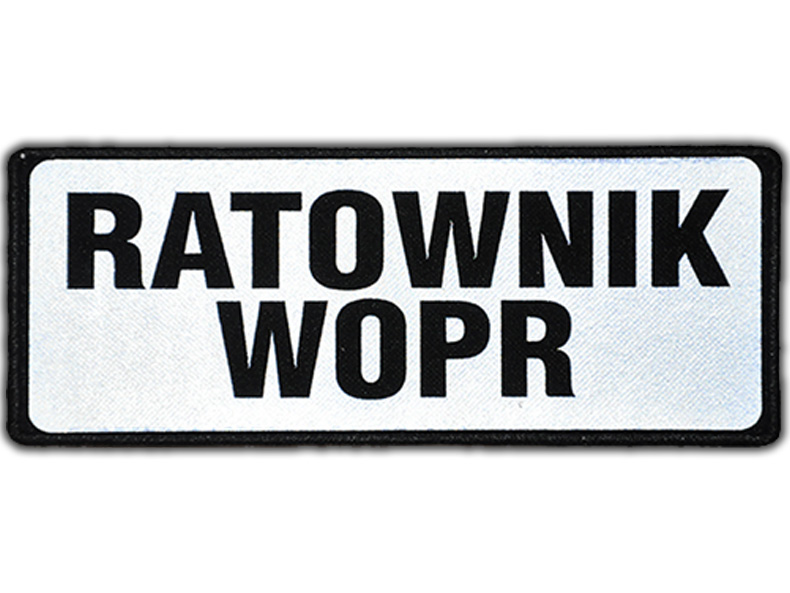 

Emblemat Ratownik Wopr odblaskowy na rzepie 13 x 5