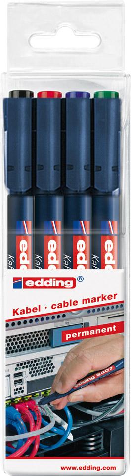 

Edding Zestaw markerów do kabli elektryków 4 szt