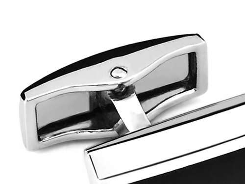 ELEGANCKIE SPINKI W PUDEŁKU PREZENTOWYM Spinka do Mankietów Koszuli skp15-3 Kamień Bez kamienia