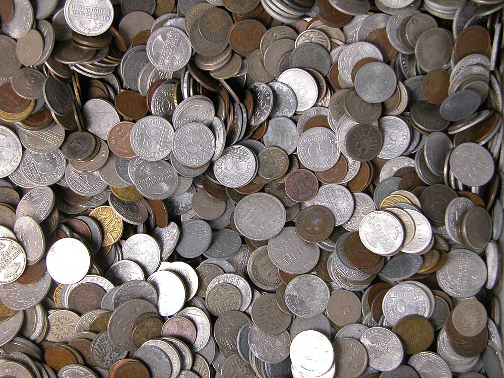 Nemecko - predvojnové mince - 1 kilogram - 1 kg