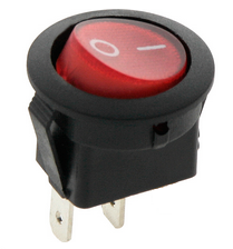 

Przełącznik okrągły 250V Czerwony on-off 2pin(3145