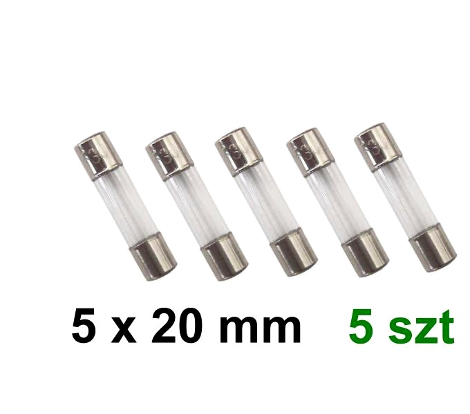 

bezpiecznik Wta-f 5x20mm 250V 1,6A - 5 szt.