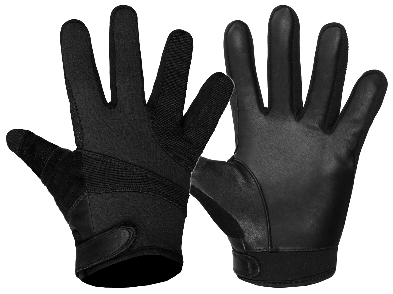 Mil-tec Rękawice Taktyczne Neoprenowe Kevlar Czarne S