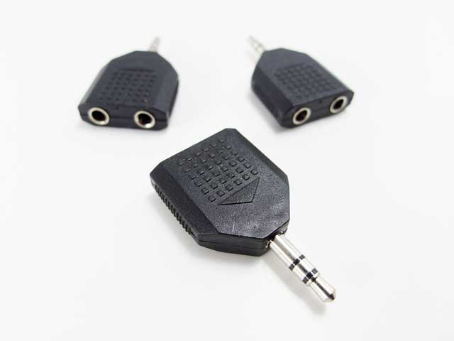 

rozgałęziacz trójnik wtyk / 2 gniazda mini jack