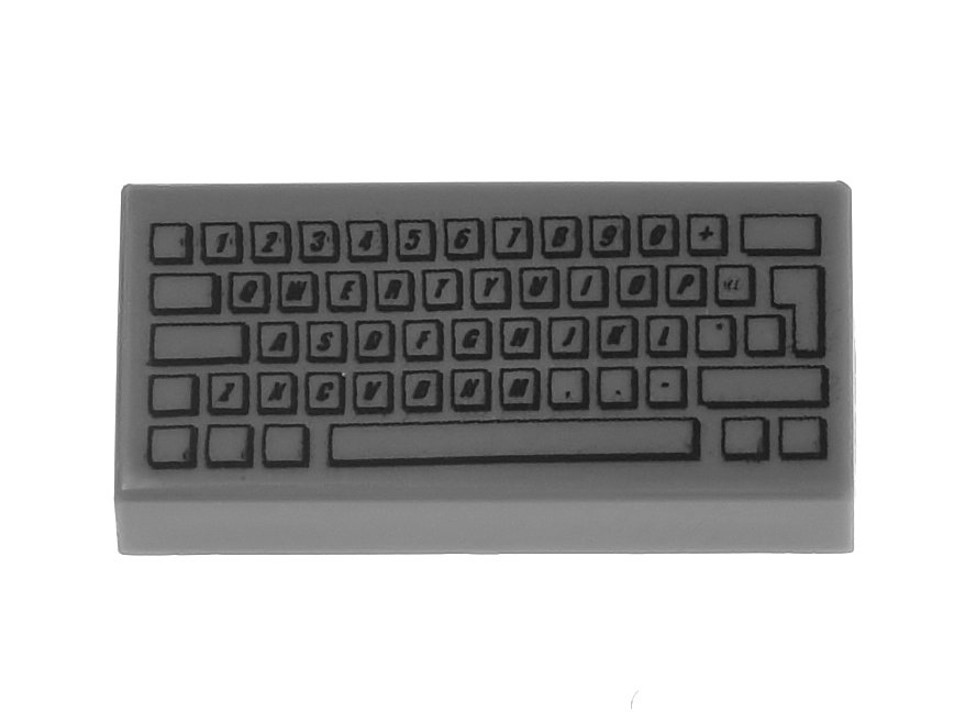 

Lego Płytka 1x2 klawiatur 3069bpb0030 szara ciemna