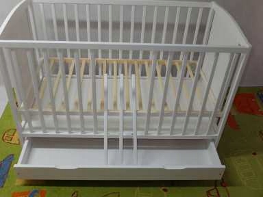 ŁÓŻECZKO DZIĘCIĘCE BIAŁE Z KRYTĄ SZUFLADĄ - BAJKA Kolekcja AS