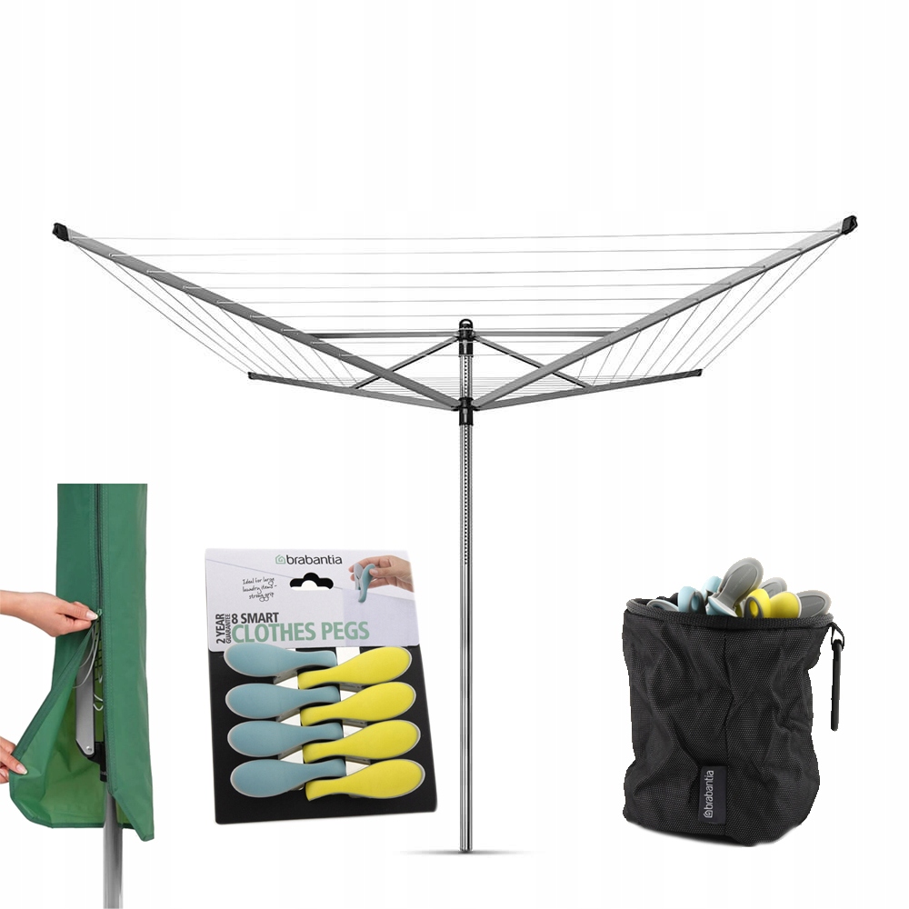 

Brabantia Suszarka Ogrodowa Lift-o-matic Klamerki