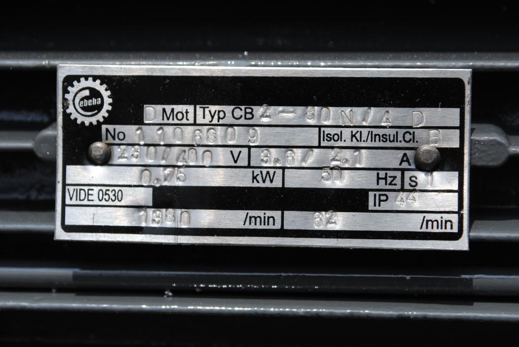 Motoreduktor kołnierzowy 0.75kw. 62obr./min. Marka SEW