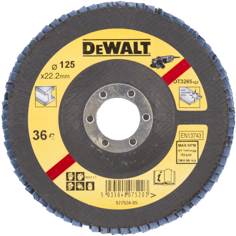 

DeWALT DT3265 Tarcza Listkowa Wygięta 125mm P36