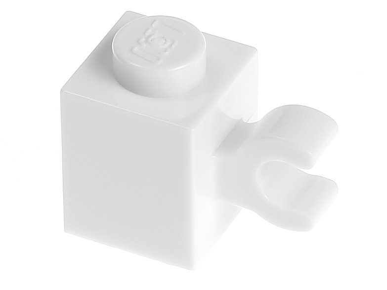 

Lego Klocek z zaczepem 1x1 60476 biały