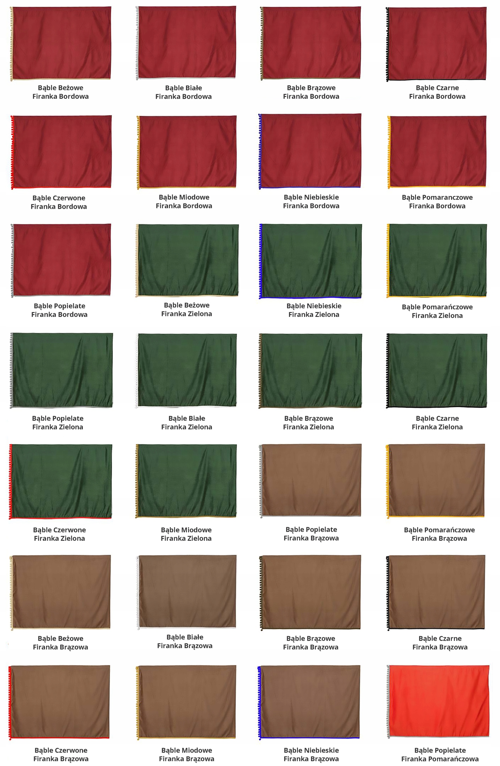 ZASŁONY FIRANKI do kabin TIR komplet | Bąble-A EAN (GTIN) 5907732990119