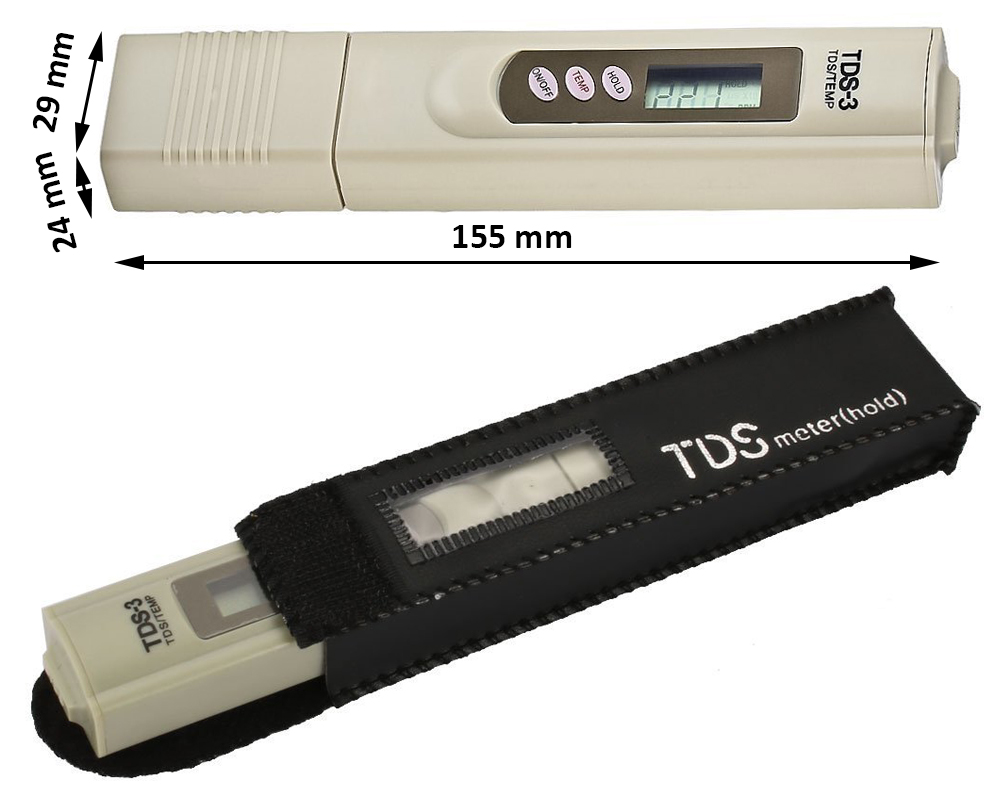 TDS EC метр термометр тестер твердості води 3в1 код виробника TDS-3