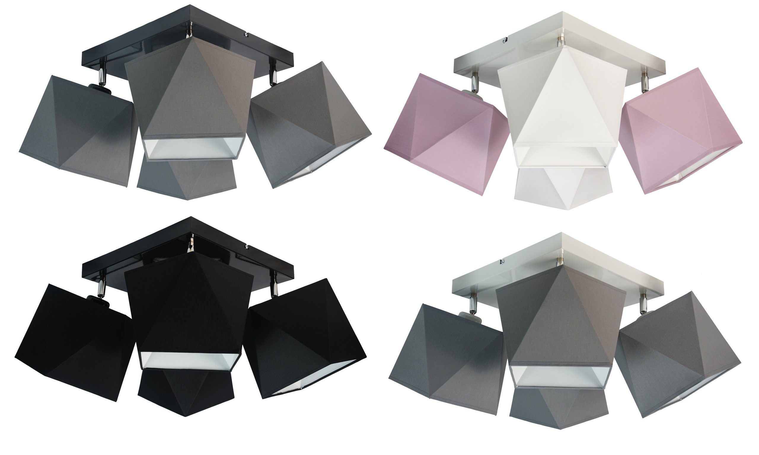 LAMPA PLAFON SUFITOWA ŻYRANDOL WISZĄCA 5 DIAMENT Długość/wysokość 25 cm