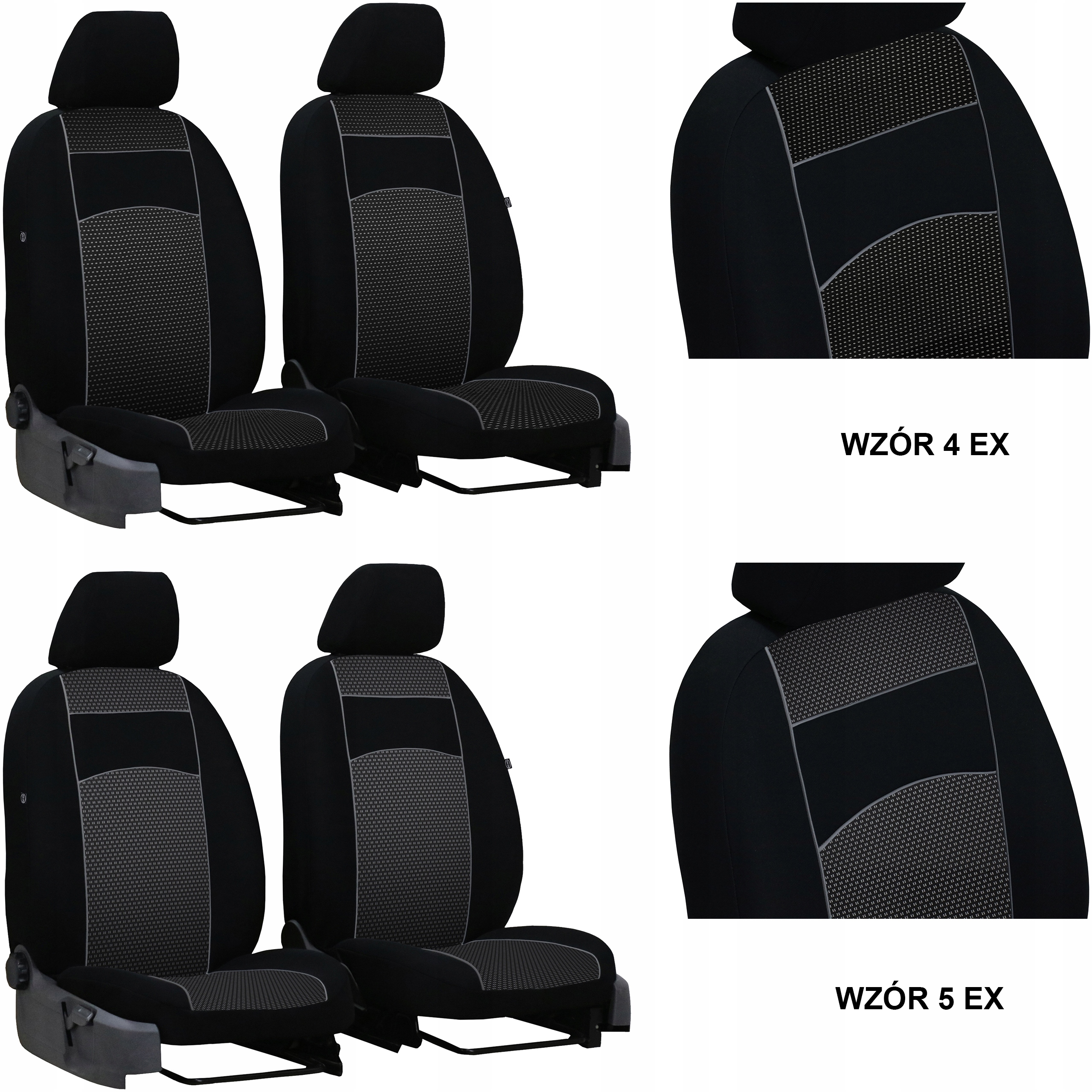 GRUBE POKROWCE MIAROWE DO NISSAN NV200 1+1 Model Vip