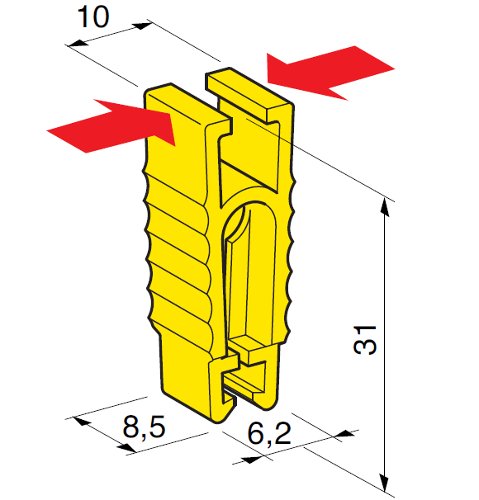 SZCZYPCE CHWYTAK UCHWYT PĘSETA BEZPIECZNIKA Producent części MTA
