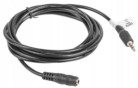 

Kabel audio Aux Minijack 3.5mm czarny Lanberg 2m