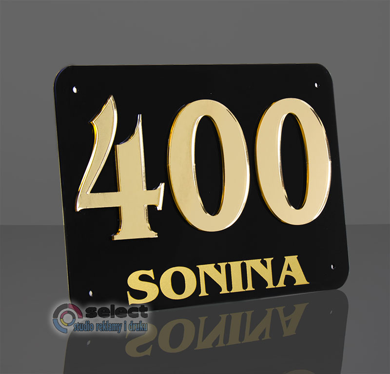 TABLICZKA ADRESOWA TABLICA NUMER NUMERY DOM 30x20 Marka Select