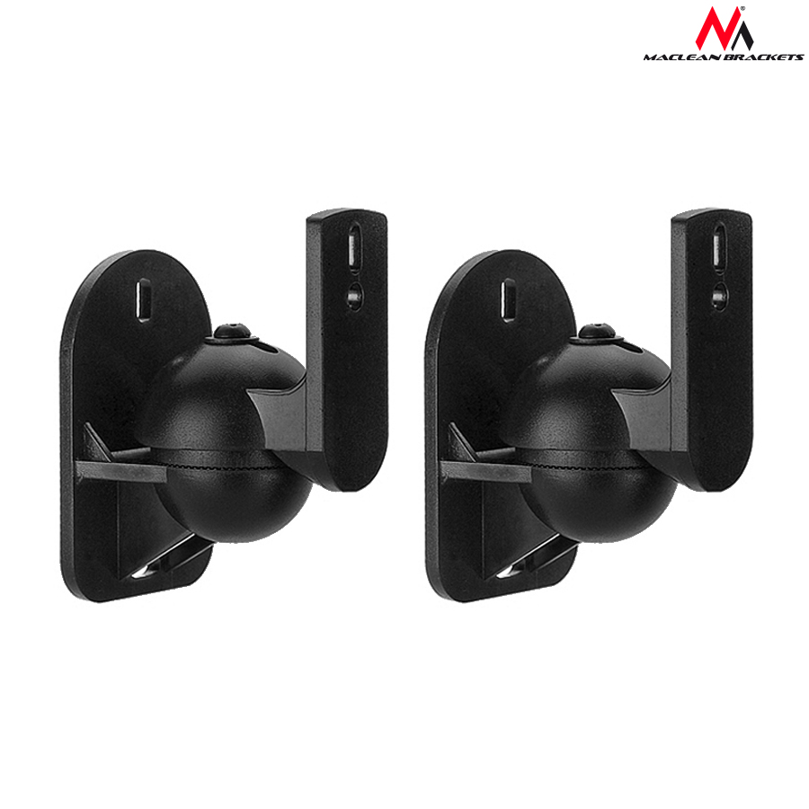UCHWYT GŁOŚNIKOWY 2x ŚCIENNY DO KOLUMN GŁOŚNIKÓW KOMPLET MACLEAN MC-526 Model MC-526