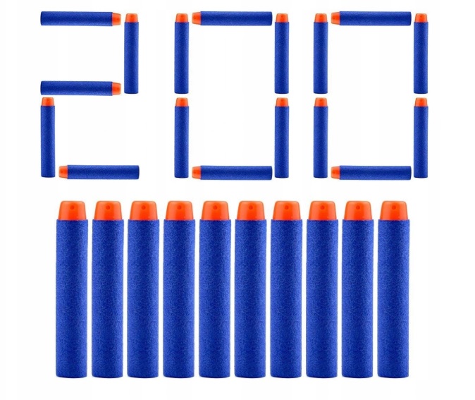 

200 Strzałek Do Wyrzutni Nerf N-strike Elite Naboj