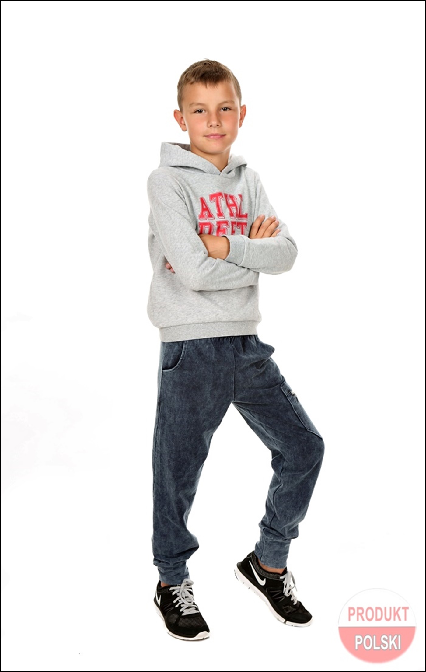 JOGGERY MODNE SPODNIE DRESOWE chłopięce 134 cm Produkt PL Wiek dziecka 7 lat +