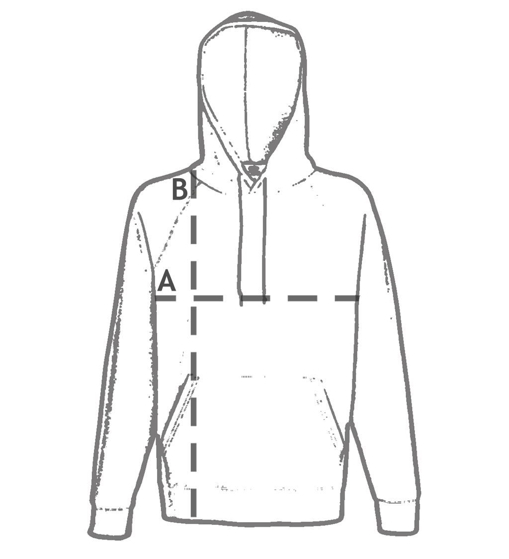 BLUZA Z KAPTUREM - FRUIT OF THE LOOM light XXL Rozmiar XXL