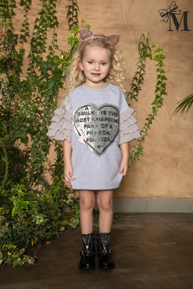 TUNIKA MałaMi SERCE szyfon 98 104 Marka Mała Mi