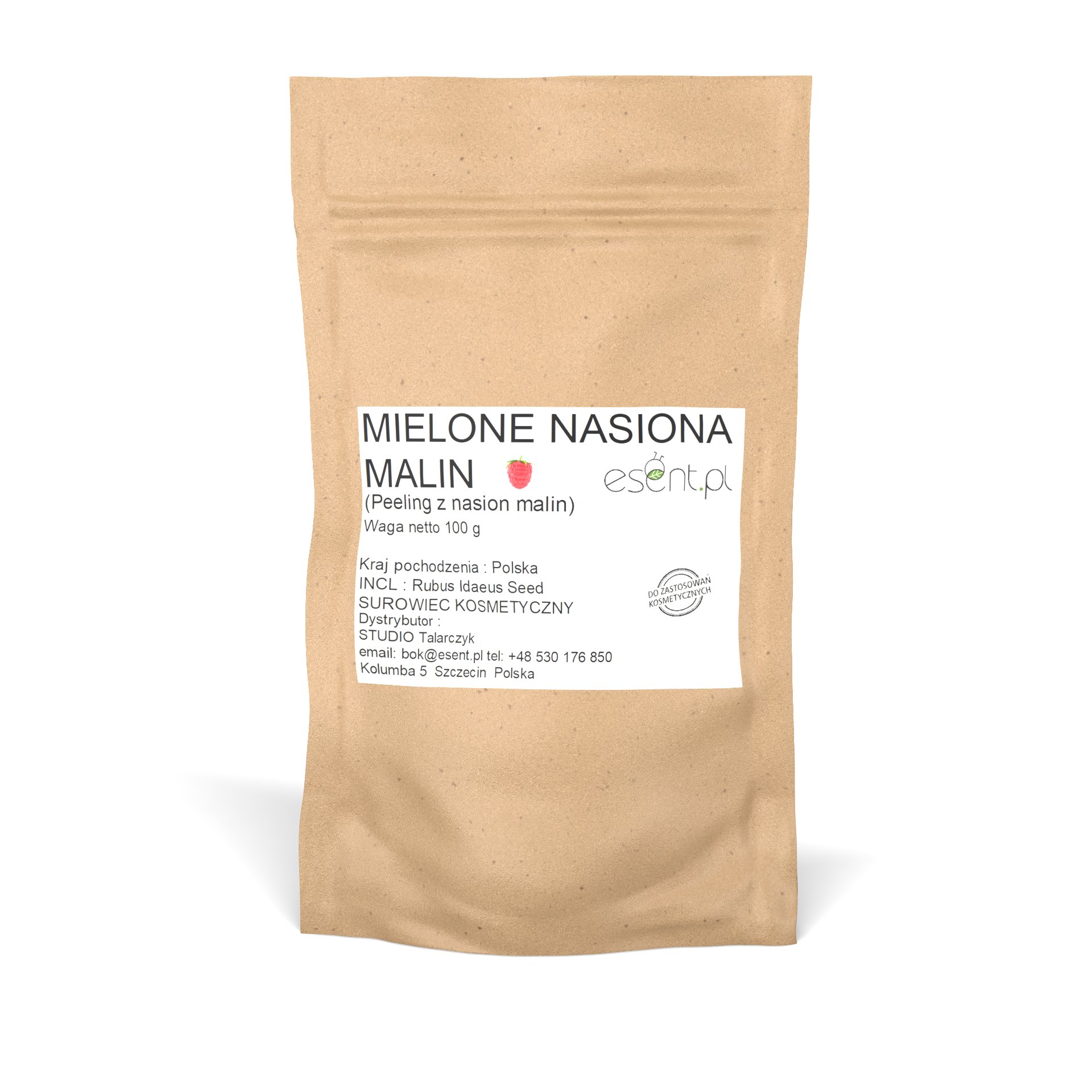 

Mielone nasiona malin (baza do peelingu) 100 g