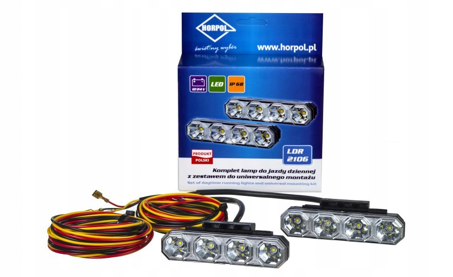Światła lampy jazdy dziennej Led 12/24 Volt !! Numer katalogowy części LDR2106