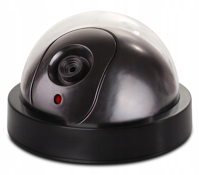 ATRAPA KAMERY PRZEMYSŁOWEJ KAMERA KOPUŁKA MIGAJĄCA DIODA LED MONITORING Stan opakowania oryginalne